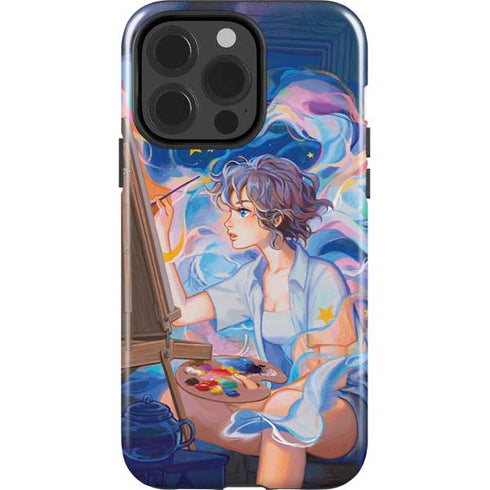 Rainbow Anime Artist Painter by Ivy Dolamore iPhone 15 Pro Impact Case