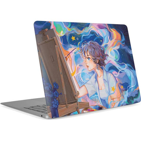 Rainbow Anime Artist Painter by Ivy Dolamore Apple MacBook Air Skin