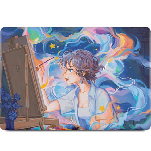 Rainbow Anime Artist Painter by Ivy Dolamore MacBook Skins