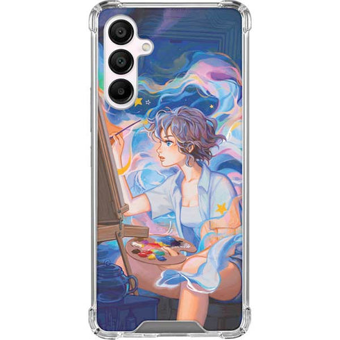 Rainbow Anime Artist Painter by Ivy Dolamore Galaxy A16 5G Clear Case