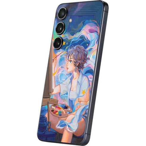 Rainbow Anime Artist Painter by Ivy Dolamore Galaxy A16 5G Skin