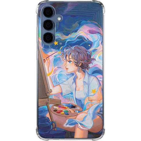 Rainbow Anime Artist Painter by Ivy Dolamore Galaxy A35 5G Clear Case