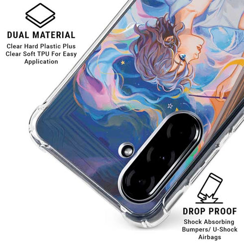Rainbow Anime Artist Painter by Ivy Dolamore Galaxy A36 5G Clear Case