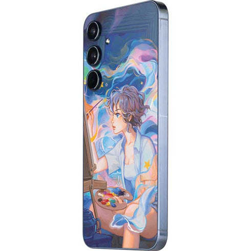 Rainbow Anime Artist Painter by Ivy Dolamore Galaxy A55 5G Skin