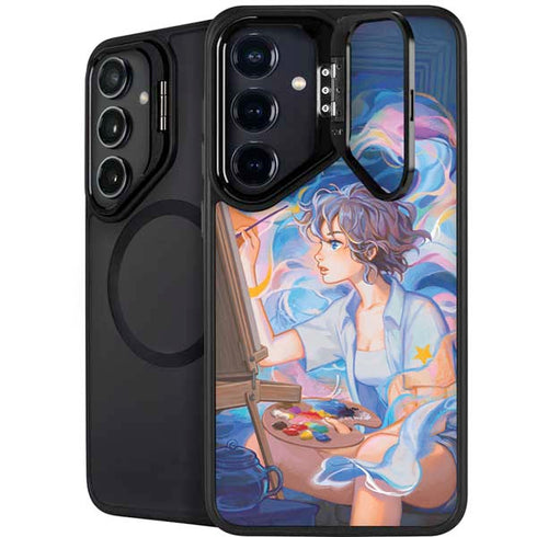 Rainbow Anime Artist Painter by Ivy Dolamore Galaxy S24 Kickstand Case
