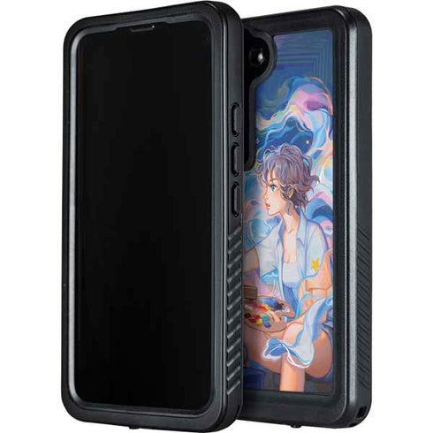 Rainbow Anime Artist Painter by Ivy Dolamore Galaxy S24 Plus Waterproof Case