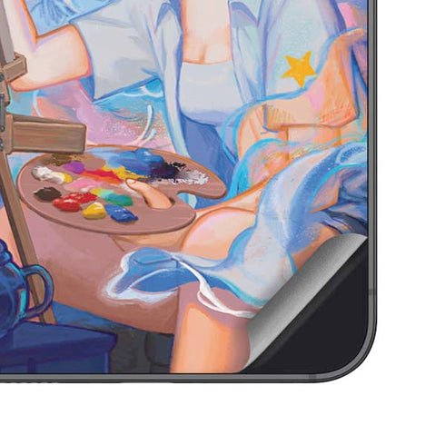 Rainbow Anime Artist Painter by Ivy Dolamore Galaxy S25 Skin
