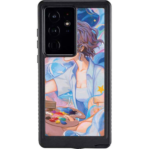 Rainbow Anime Artist Painter by Ivy Dolamore Galaxy S24 Ultra Waterproof Case