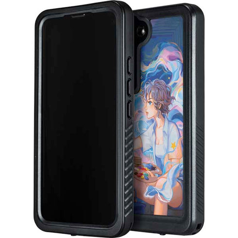 Rainbow Anime Artist Painter by Ivy Dolamore Galaxy S24 Waterproof Case