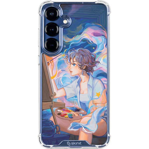 Rainbow Anime Artist Painter by Ivy Dolamore Galaxy S25 Clear Case
