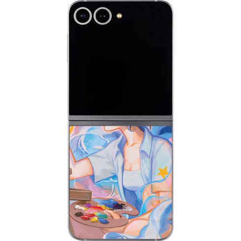 Rainbow Anime Artist Painter by Ivy Dolamore Galaxy Z Flip6 Skin