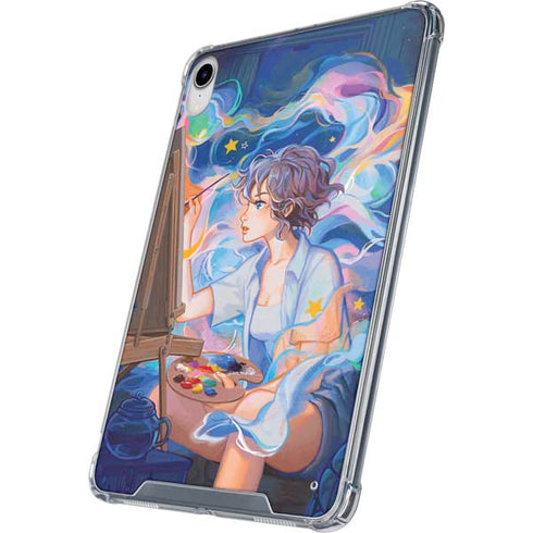Rainbow Anime Artist Painter by Ivy Dolamore iPad 11th Gen (2025) Clear Case