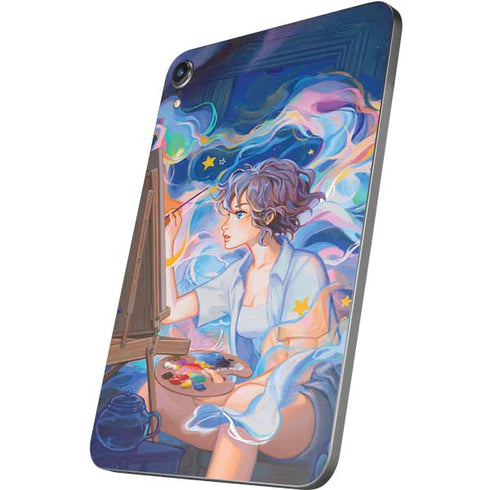 Rainbow Anime Artist Painter by Ivy Dolamore Apple iPad Mini Skin