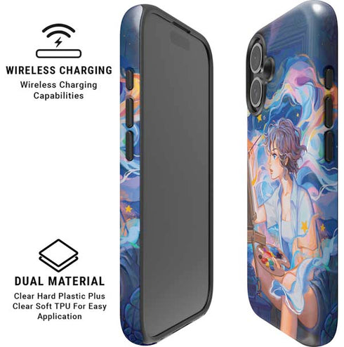 Rainbow Anime Artist Painter by Ivy Dolamore iPhone 16 Magsafe Impact Case
