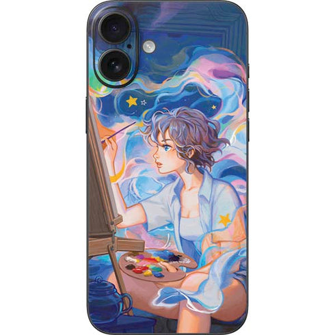 Rainbow Anime Artist Painter by Ivy Dolamore iPhone 16 Plus Skin