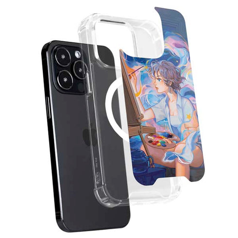 Rainbow Anime Artist Painter by Ivy Dolamore iPhone 16 Pro Max MagSafe Case