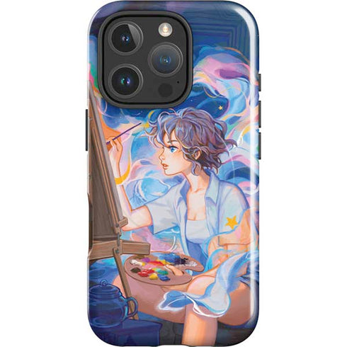 Rainbow Anime Artist Painter by Ivy Dolamore iPhone 16 Pro Max Magsafe Impact Case