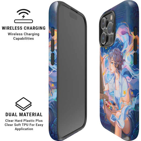 Rainbow Anime Artist Painter by Ivy Dolamore iPhone 16 Pro Max Magsafe Impact Case