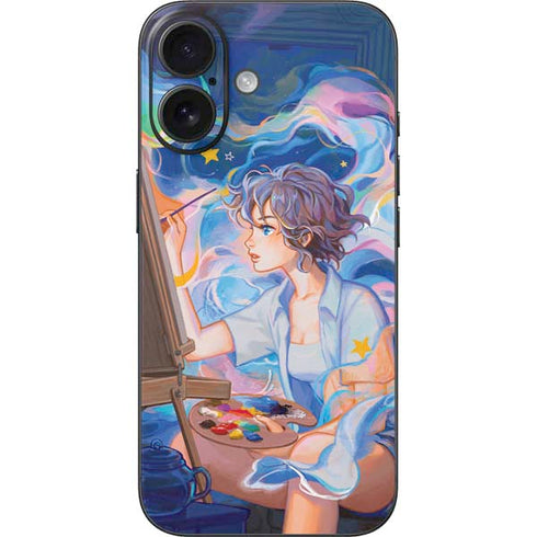 Rainbow Anime Artist Painter by Ivy Dolamore iPhone 16 Skin