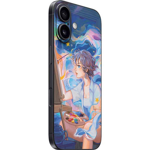 Rainbow Anime Artist Painter by Ivy Dolamore iPhone 16 Skin