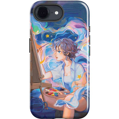 Rainbow Anime Artist Painter by Ivy Dolamore iPhone 16e Impact Case
