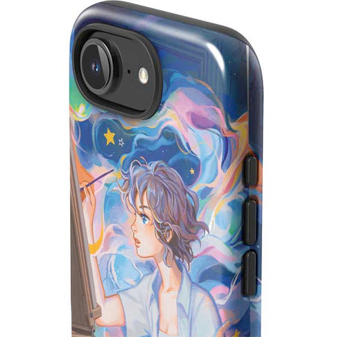 Rainbow Anime Artist Painter by Ivy Dolamore iPhone 16e Impact Case
