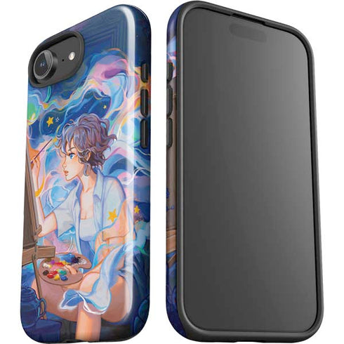 Rainbow Anime Artist Painter by Ivy Dolamore iPhone 16e Impact Case