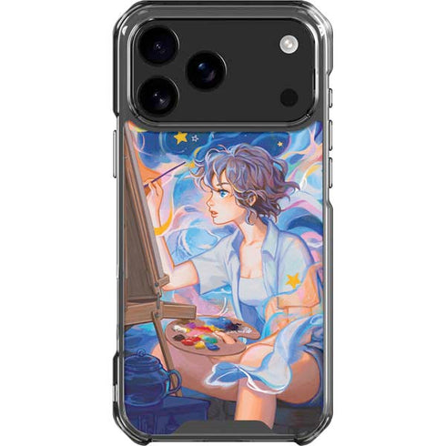 Rainbow Anime Artist Painter by Ivy Dolamore iPhone 18 Pro Max Clear Case