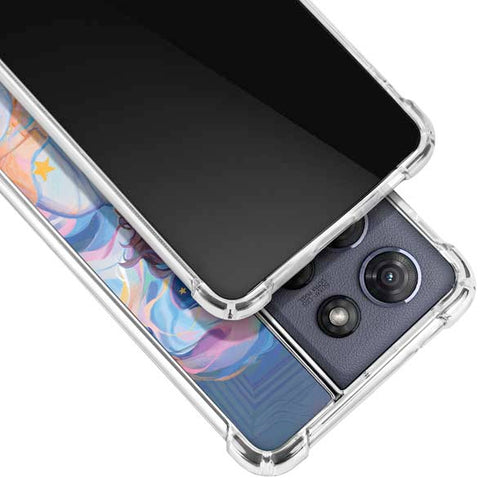 Rainbow Anime Artist Painter by Ivy Dolamore Moto G 5G (2025) Clear Case