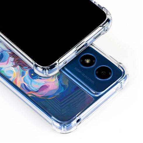 Rainbow Anime Artist Painter by Ivy Dolamore Moto G 5G (2024) Clear Case