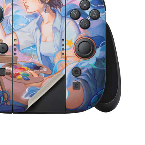 Rainbow Anime Artist Painter by Ivy Dolamore Nintendo Switch 2 (2025) Joy-Con Controller Skin