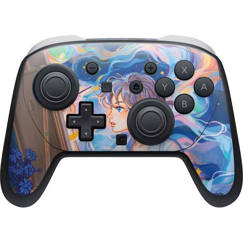 Rainbow Anime Artist Painter by Ivy Dolamore Nintendo Switch 2 (2025) Pro Controller Skin