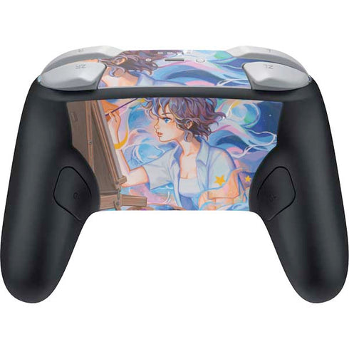 Rainbow Anime Artist Painter by Ivy Dolamore Nintendo Switch 2 (2025) Pro Controller Skin