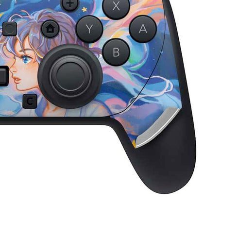 Rainbow Anime Artist Painter by Ivy Dolamore Nintendo Switch 2 (2025) Pro Controller Skin