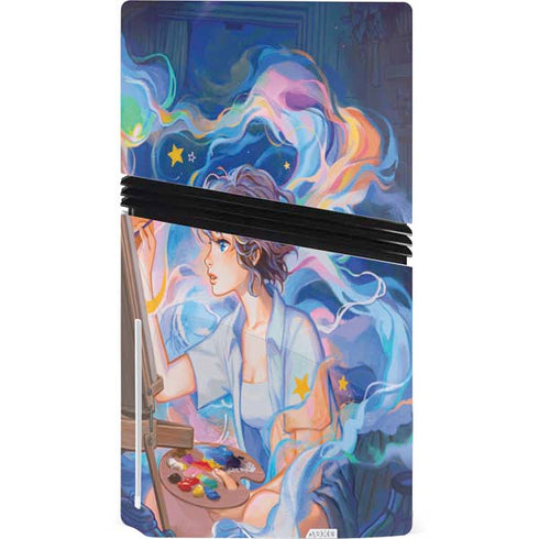 Rainbow Anime Artist Painter by Ivy Dolamore PS5 Pro Disk Bundle Skin