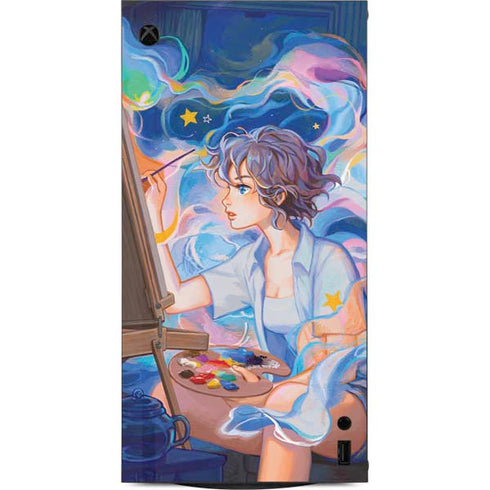 Rainbow Anime Artist Painter by Ivy Dolamore XBox Series X Digital Edition Console Skin
