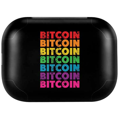 Rainbow Bitcoin Amazon Echo Buds Skin