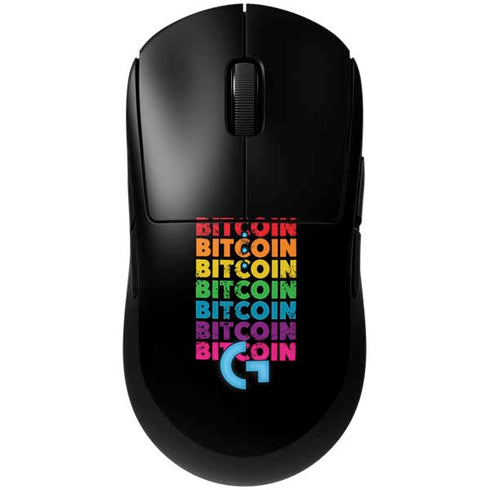 Rainbow Bitcoin G Pro Wireless Gaming Mouse Skin