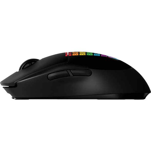 Rainbow Bitcoin G Pro Wireless Gaming Mouse Skin