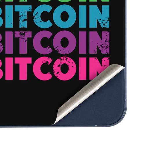 Rainbow Bitcoin Galaxy A35 5G Skin