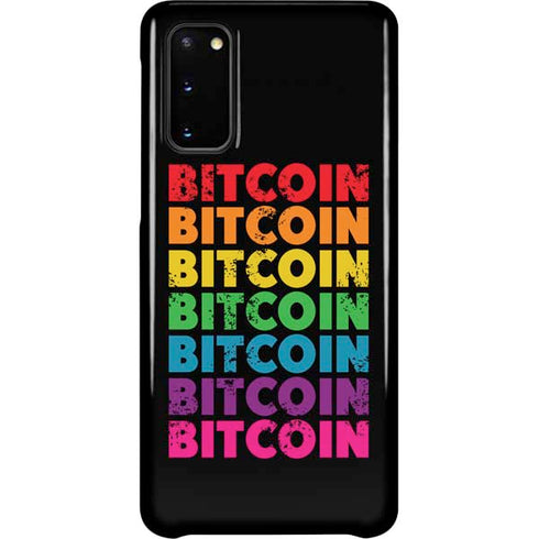Rainbow Bitcoin Galaxy S20 Lite Case