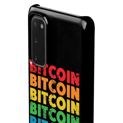 Rainbow Bitcoin Galaxy S20 Lite Case