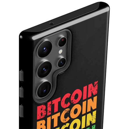 Rainbow Bitcoin Galaxy S23 Ultra Pro Case