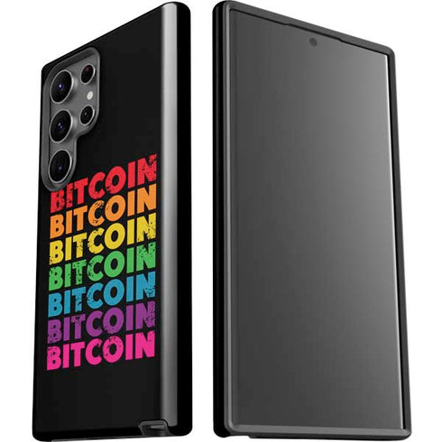 Rainbow Bitcoin Galaxy S23 Ultra Pro Case