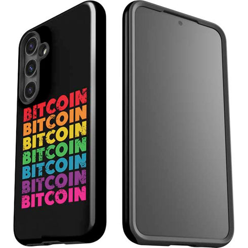 Rainbow Bitcoin Galaxy S25 Impact Case