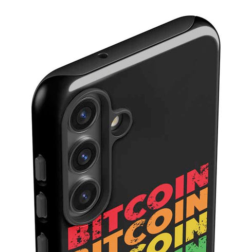 Rainbow Bitcoin Galaxy S25 Plus Impact Case