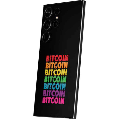 Rainbow Bitcoin Galaxy S25 Ultra Skin