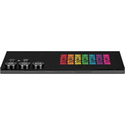 Rainbow Bitcoin Galaxy S25 Ultra Skin