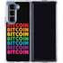 Rainbow Bitcoin Galaxy Z Fold5 5G Clear Case