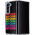 Rainbow Bitcoin Galaxy Z Fold5 5G Clear Case